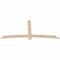 Ekena Millwork Bellingham Smooth Timber Gable Bracket, Douglas Fir, 96"W x 44"H x 1 1/2"D x 5 1/2"F, 11/12 Pitch GBW096X44X0206BEL00SDF - alternate 4